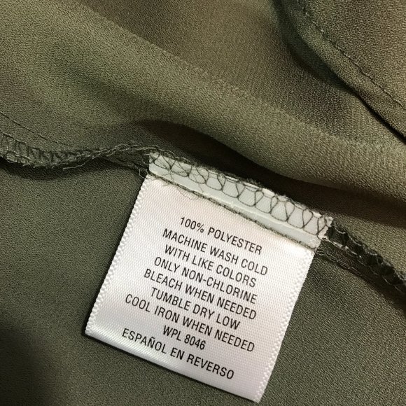 Maison Jules Top Olive Green Sz M - Picture 4 of 4
